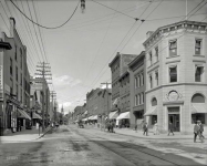 Burlington Vermont circa  Church Street looking north from College Street